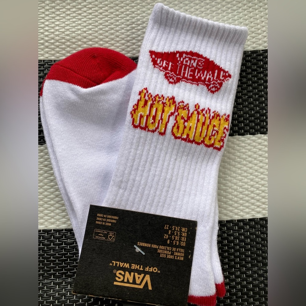 NWT Men’s Vans Hot Sauce Crew Socks